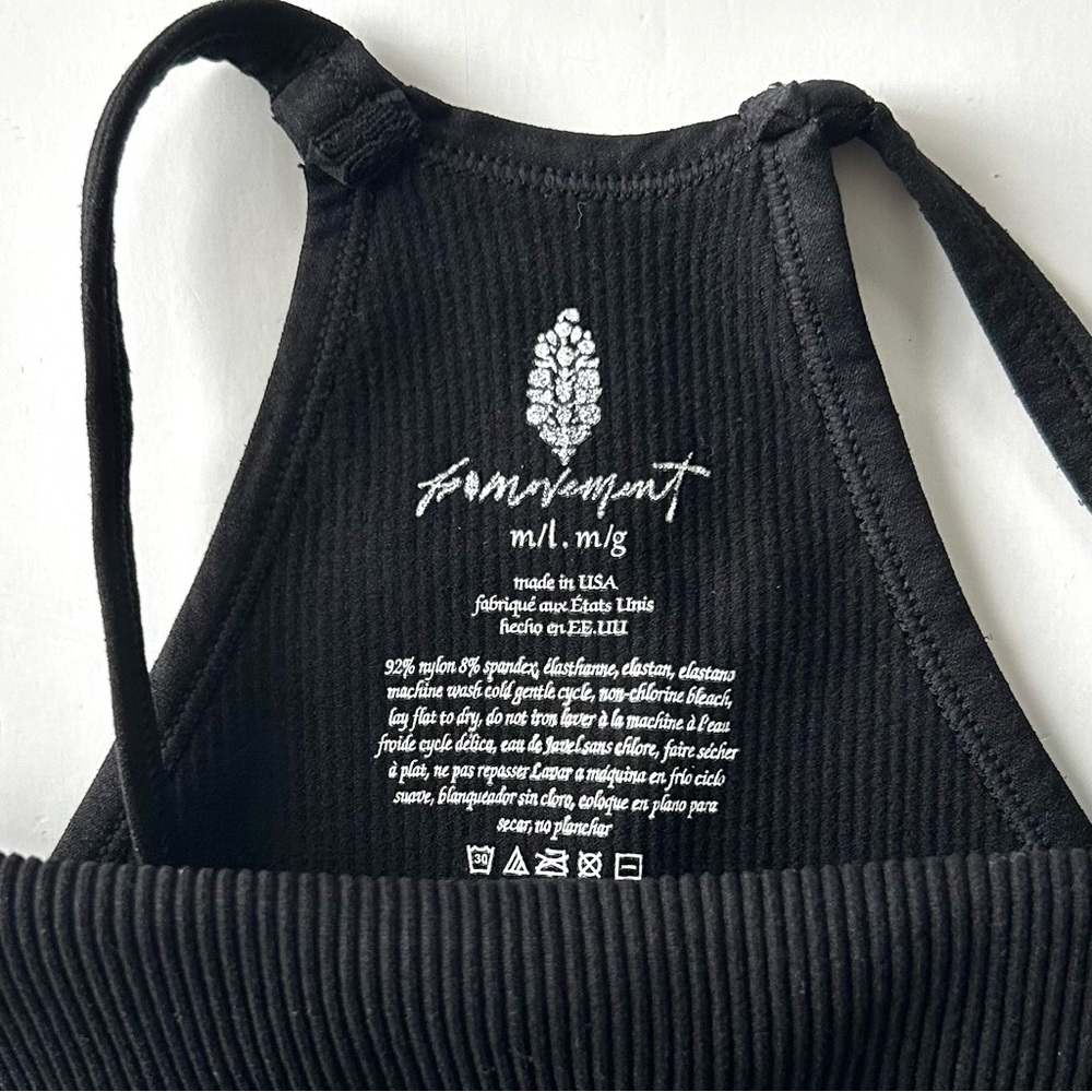☀️ (A333) NEW People Movement Happiness Runs Tank Top. Black. Size: M/L - Picture 5 of 8